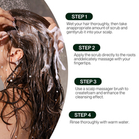Gommage capillaire 2-en-1 Romarin Menthe, Nettoyant Exfoliant en Profondeur pour la Croissance des Cheveux, Gommage au Sel Marin pour le Cuir Chevelu, Fabricant OEM