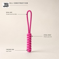 Tali Serut Paracord Berlapis Kustom Grosir, Tali Ritsleting, Tali Gantungan, Poliester Kekuatan Tinggi untuk Perlengkapan Ransel Luar Ruangan