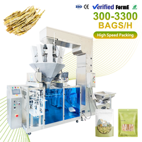 Machine de remplissage de pousses de bambou séchées de haute précision pour sachets préformés à 3/4 soudures latérales, machine d'emballage Doypack