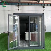 Préfabriqué Modulaire Plage Portable Cabine Bungalow Minuscule Premade DIY Flatpack Acier Kit Conteneur Extensible Maison