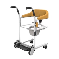 Siège de toilette pour personnes âgées et chaise de transfert pliable de haute qualité, vente chaude 2025, pour personnes handicapées ou malades