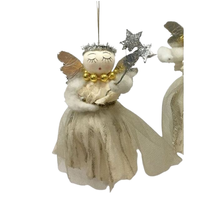 Neue Weihnachts-Schneemann-Dekorationen Niedliche Mehrfarbige Polyresin-Engel Kreative Fensteranhänger Baumschmuck 6 Zoll Feiertagsornamente