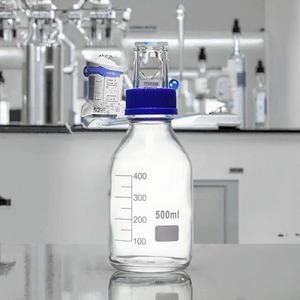 Labglass 500ml Wide Neck Borosilicate Glass Reagent Bottle Acid Resistant Screw Cap - Product Image 3