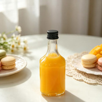 Vente en gros de mini-bouteilles de liqueur de 50 ml, bouteilles en verre vides pour whisky et vin avec bouchon à vis pour la tequila