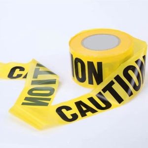 Yongyu miễn phí kích thước tùy chỉnh OEM CELLO Jumbo cuộn không có độ bám dính không thấm nước Halloween Trang trí cảnh báo an toàn <span class=keywords><strong>PE</strong></span> Vàng <span class=keywords><strong>CAUTION</strong></span> <span class=keywords><strong>Tape</strong></span> - Product Image 1
