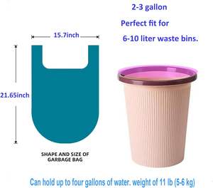 Bolsas de Basura Tipo Camiseta, Bolsas de Plástico para Llevar, para Residuos Domésticos de Cocina y Uso en Supermercados, Servicio OEM - Product Image 4