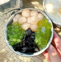 Polvo de Jalea de Hierba Negra Seca de Alta Calidad al Mejor Precio para Preparar Topping para Té de Burbujas con Leche, Venta al Por Mayor