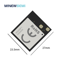 Module combiné LoRa BLE longue portée MinewSemi MS24SF18 NRF52840+SX1262 5KM +22dBm 1M Flash 512 RAM GPIO35 Multi-interface