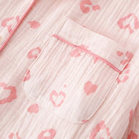 Pyjama en mousseline de coton, lin, bambou et soie personnalisé 100 % coton pour femme, chemise de nuit pour femme et fille, ensemble de pyjama pour femme