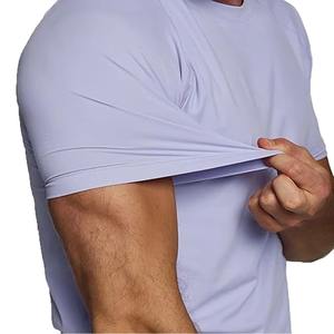 T-shirts décontractés pour hommes à col rond, 100 % coton, légers, à manches courtes, couleur unie, haute qualité, écologiques, séchage rapide, respirants, faible MOQ - Product Image 2