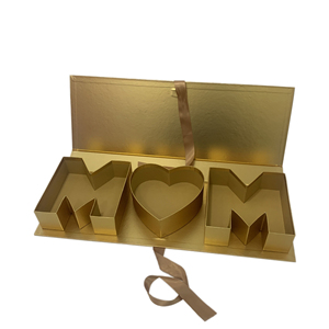 Listo <span class=keywords><strong>para</strong></span> enviar Caja de regalo de flores vacía Día DE LA MADRE MOM Cartón en forma de carta Rellenable Chocolate Fresa Embalaje de dulces - Product Image 6