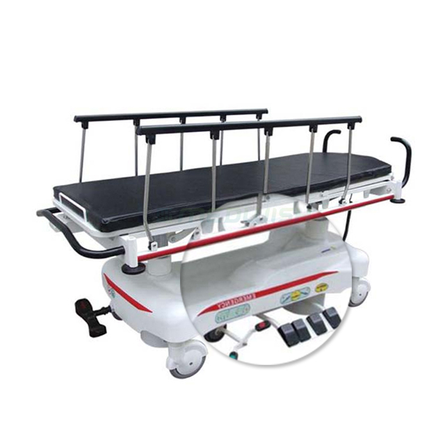Hospital furniture clinic luxurious transfer stretcher cart standard sizes electric transport height adjustable stretcher