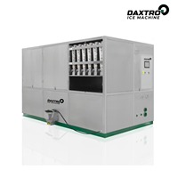 Machine à glaçons industrielle automatique de 5 tonnes, producteur de glaçons en cubes de 5000 kg par jour, acier inoxydable SUS304 de qualité alimentaire, compresseur CE