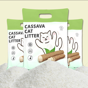 מפעל OEM ODM סיטונאי 100% טבעי גלם ידידותי לסביבה ריח פריחת דובדבן ללא אבק גיבוש מהיר חול חתולים מקסאווה - Product Image 1