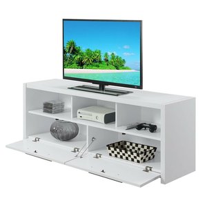 Muebles de Salón con Soporte para TV Estilo Europeo con 2 Puertas Abiertas y 3 Compartimentos para tu Entretenimiento - Product Image 4