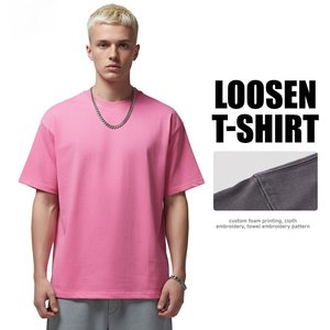 T-Shirt Personalizzabile con il Tuo Marchio, Unisex Oversize, in Cotone Pesante 180 200 220 240 280 GSM, Streetwear Maschile - Product Image 2