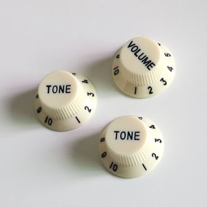 Tốt nhất bán Nhựa đàn guitar Knob Set cổ điển màu trắng cho guitar điện bao gồm với switch tip Kit - Product Image 5