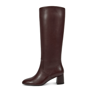 WETKISS Vente en gros de chaussures d'automne et d'hiver pour femmes, <span class=keywords><strong>bottes</strong></span> à talon épais rétro des <span class=keywords><strong>années</strong></span> <span class=keywords><strong>70</strong></span>, <span class=keywords><strong>bottes</strong></span> Go Go pour femmes, bout rond, PU uni, <span class=keywords><strong>bottes</strong></span> hautes jusqu'au genou - Product Image 2