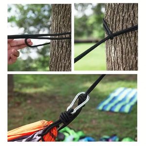 Accesorios para Viajes al Aire Libre, Hamaca de Paracaídas de Nailon Portátil para Acampar - Product Image 4