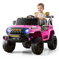 Voiture électrique pour enfants, véhicule tout-terrain à quatre roues pour garçons et filles de 1 à 6 ans, avec télécommande, pour qu'ils puissent s'asseoir