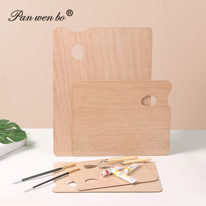 Paletas de bandeja de pintura con logotipo personalizado, paletas de <span class=keywords><strong>madera</strong></span> cuadradas profesionales para pintar, fácil de limpiar - Product Image 5