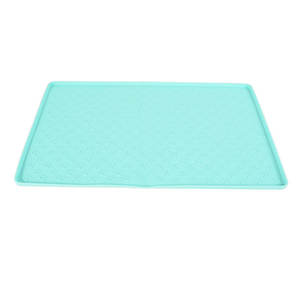 Tapis pliable en silicone pour animaux de compagnie, rectangulaire, imperméable, antidérapant, anti-déversement, facile à nettoyer, pour chat et chien - Product Image 2