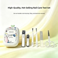 Ensemble de coupe-ongles en acier inoxydable et acier au carbone, directement de l'usine, comprenant des coupe-ongles, des pinces à cuticules, un cure-oreille et des outils de manucure