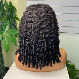 Perruque sans colle Pixie Curl avec fermeture en dentelle transparente, perruque bouclée en cheveux humains pour femmes - Product Image 4