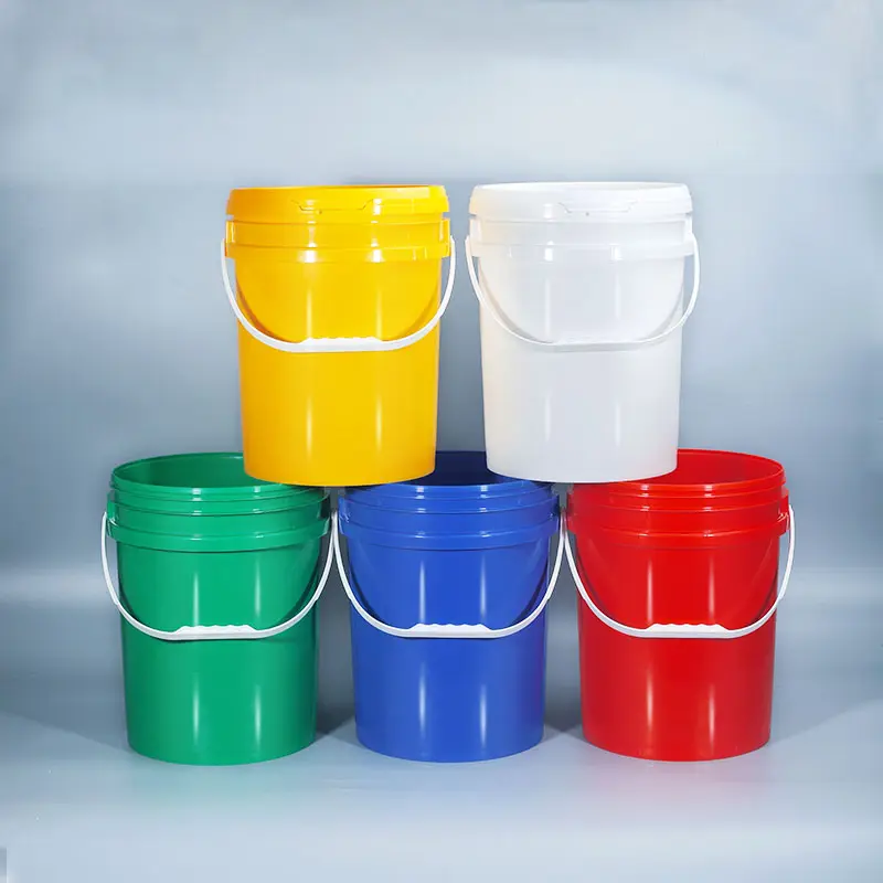 UMETASS 5 Gallon Drum Pail Plastic Stacking Bucket For Chemical oil Storage With Snap Lid