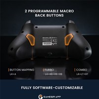   Control Inalámbrico T4 Cyclone Pro para PC, Switch, IOS y Android, Gamepad 2.4G con Joystick de Efecto Hall