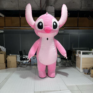 3m/2,6 m/2M tamaño gigante <span class=keywords><strong>Stitch</strong></span> mascota de peluche <span class=keywords><strong>disfraz</strong></span> lindo caminar personaje de dibujos animados juguete <span class=keywords><strong>Rosa</strong></span> mascota inflable Juguetes - Product Image 4
