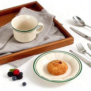 Tazas y Platillos de Cerámica HARVIT Africa, Diseño Retro Ecológico de 350cc, Venta al por Mayor, Económicos, Personalizados con Impresión - Product Image 5