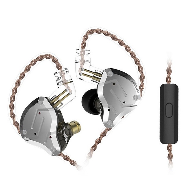 KZ ZS10 Pro 3.5mm Wired In-ear Headphones 1DD+4BA Hybrid HiFi Music Earphone Sports Headset 2pin Detachable Cable In-line