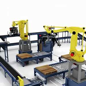 Complete Tray Automation System, Automatic <b>Stacking</b> of <b>Plastic</b> Wooden Trays, Various <b>Box</b> and Bag Handling - Product Image 2