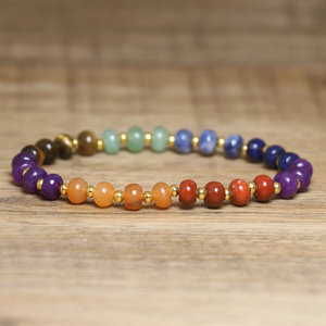 7-Round Energy <b>Healing</b> Beaded <b>Bracelet</b>, Adjustable Women's <b>Bracelet</b>, Wholesale Jewelry - Product Image 2