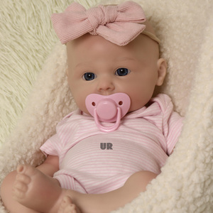Bambola Reborn Realistica da 45 Cm in Silicone Morbido da Collezione, Neonata Realistica, Accessorio per Fotografia - Product Image 4