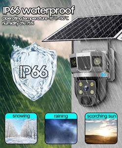 Caméra de sécurité solaire 4G extérieure V380Pro AOV 7/24 avec enregistrement 3MP, vision nocturne, détection de mouvement, audio bidirectionnel, étanche IP66 - Product Image 4