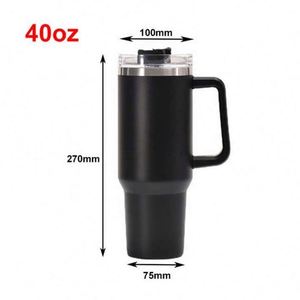 Custom logo 40 oz Cup H2.0 Mug 30oz 40oz Stainless Steel Outdoor <b>Tumbler</b> <b>with</b> <b>Handle</b> <b>and</b> <b>Straw</b> - Product Image 5