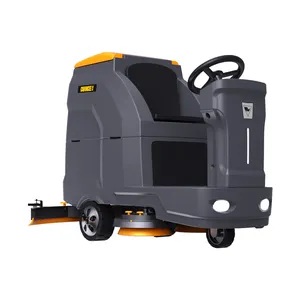 K80 Warehouse Heavy Duty Ride On Battery Operated Automatic Floor Scrubber Cleaning Machine