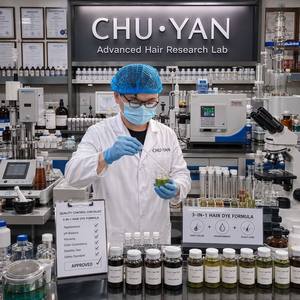 CHU·YAN Teinture capillaire à base de plantes sans ammoniaque - Coloration permanente naturelle à base de plantes pour cuir chevelu sensible - Product Image 2