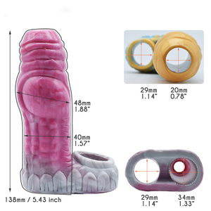 Funda de pene suave FRRK con anillo para bolas, nudo de perro, ojo grande, extensor de pene, fundas, <span class=keywords><strong>disfraz</strong></span> de pene, placer sexual adicional, juguetes de sex shop - Product Image 6