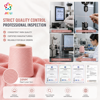 Fil à tricoter mat et respirant en lin perlé, viscose et polyester 28NM pour robes d'été, couleur personnalisée, fourniture directe usine