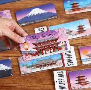 Imanes de nevera metálicos personalizados, decorativos con motivos de país, de hojalata con diseño de matrícula, recuerdos de viaje promocionales - Product Image 5