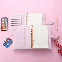 Amazon Hot Selling A5 A6 Ontworpen Aangepaste Goud Ringband Agenda Dagboek Dagboek Geruite Planner Notebooks