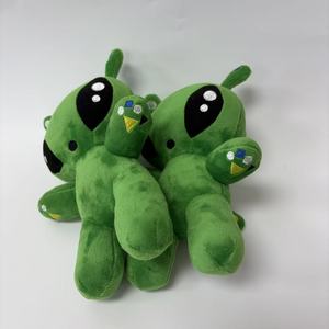 Nouveau jouet en peluche super doux AFTONSPARV vert <span class=keywords><strong>Alien</strong></span> avec doublure en maille de remplissage en coton PP soulagement du Stress - Product Image 4