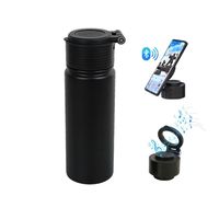 Altavoces Bluetooth Personalizados, Botellas Térmicas Inteligentes de Acero Inoxidable de Doble Pared con Aislamiento al Vacío