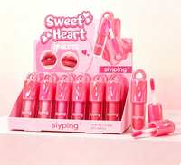 Huile repulpante pour les lèvres Fruit Vagan Pink Flower, gloss mat de luxe sous marque privée, tubes de rouge à lèvres pour enfants, maquillage en gros
