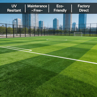 Gazon synthétique réaliste de 45 mm pour la sécurité des terrains de jeux, anti-UV, solution d'expédition mondiale, installation facile, haute performance