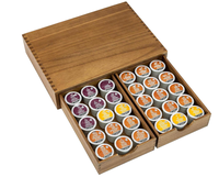 Organisateur de rangement pour dosettes de café K Cup en bambou de haute qualité, neuf, capacité de 30 dosettes, durable