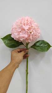 Fiore artificiale alta simulazione plastica morbida Macrophylla soggiorno decorazione della casa vera ortensia Touch - Product Image 4